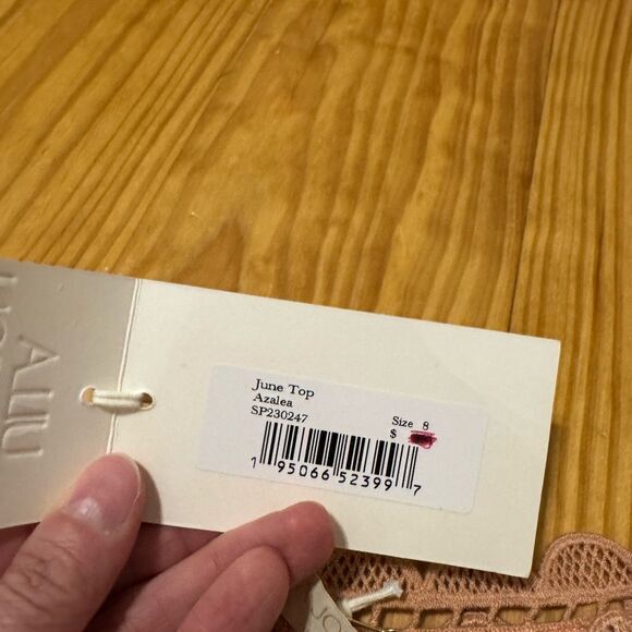 NWT Ulla Johnson June Top Azalea Tank Embroidered Lace Linen Cotton Relaxed Sz 8 - Picture 7 of 14